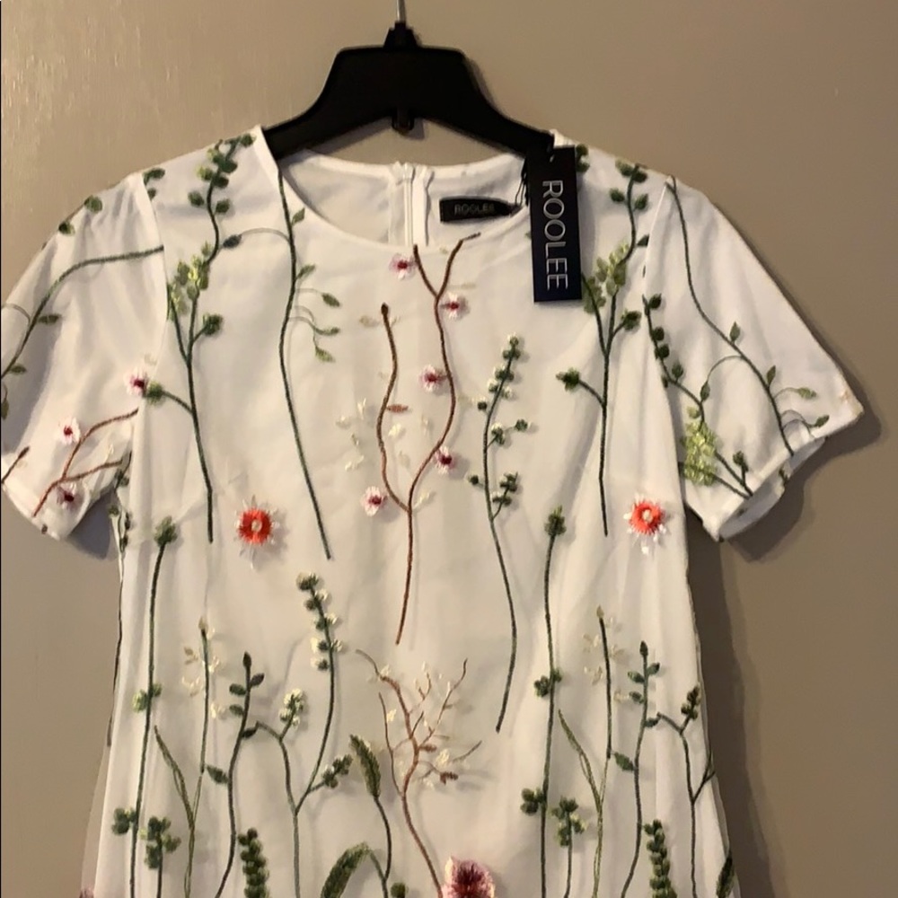 White embroidered dress